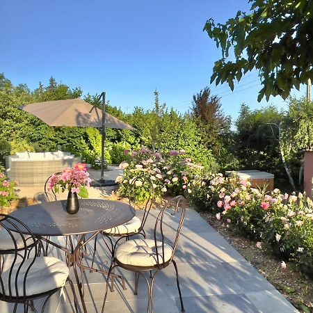 Gîte de charme pour couple avec sauna et jacuzzi extérieurs privatifs Peaugres Esterno foto
